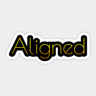 Aligned Sticker